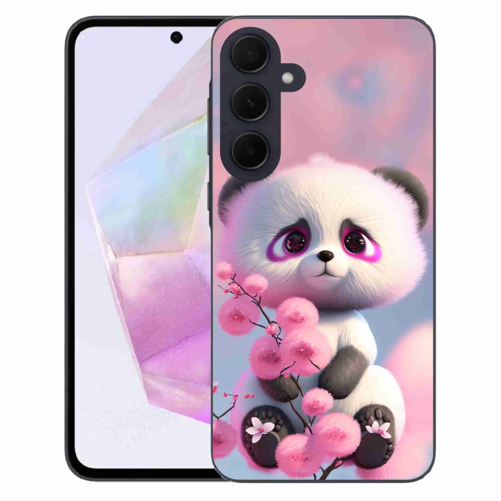 Gelový kryt mmCase na Samsung Galaxy A35 5G - roztomilá panda 1