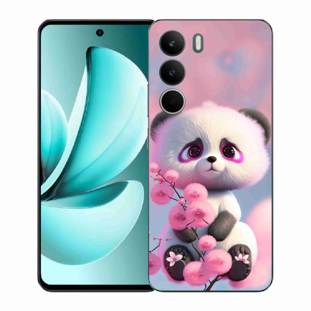 Gelový kryt mmCase na Realme C71 - roztomilá panda 1