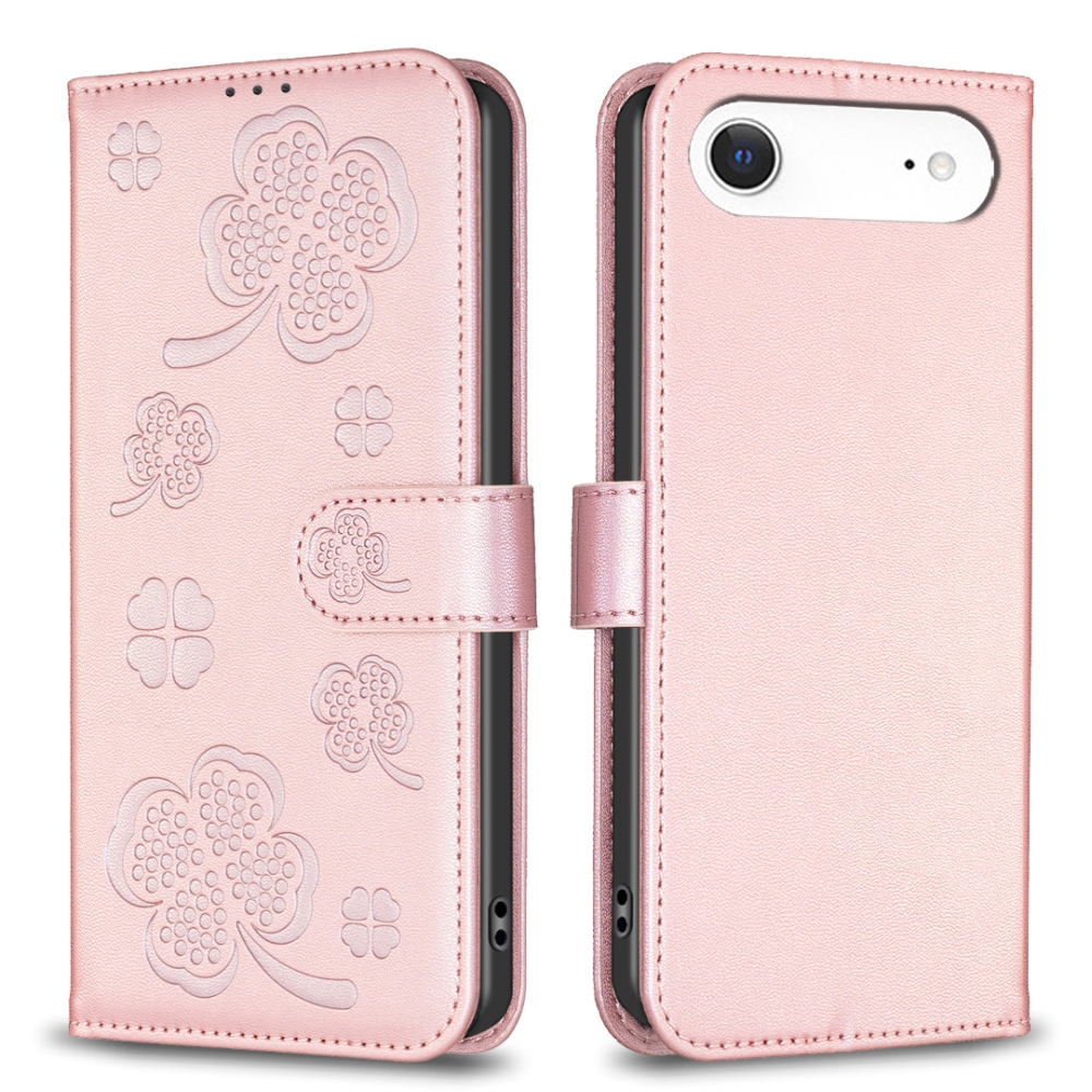 Clover knížkové pouzdro na iPhone 17 Air - růžovozlaté