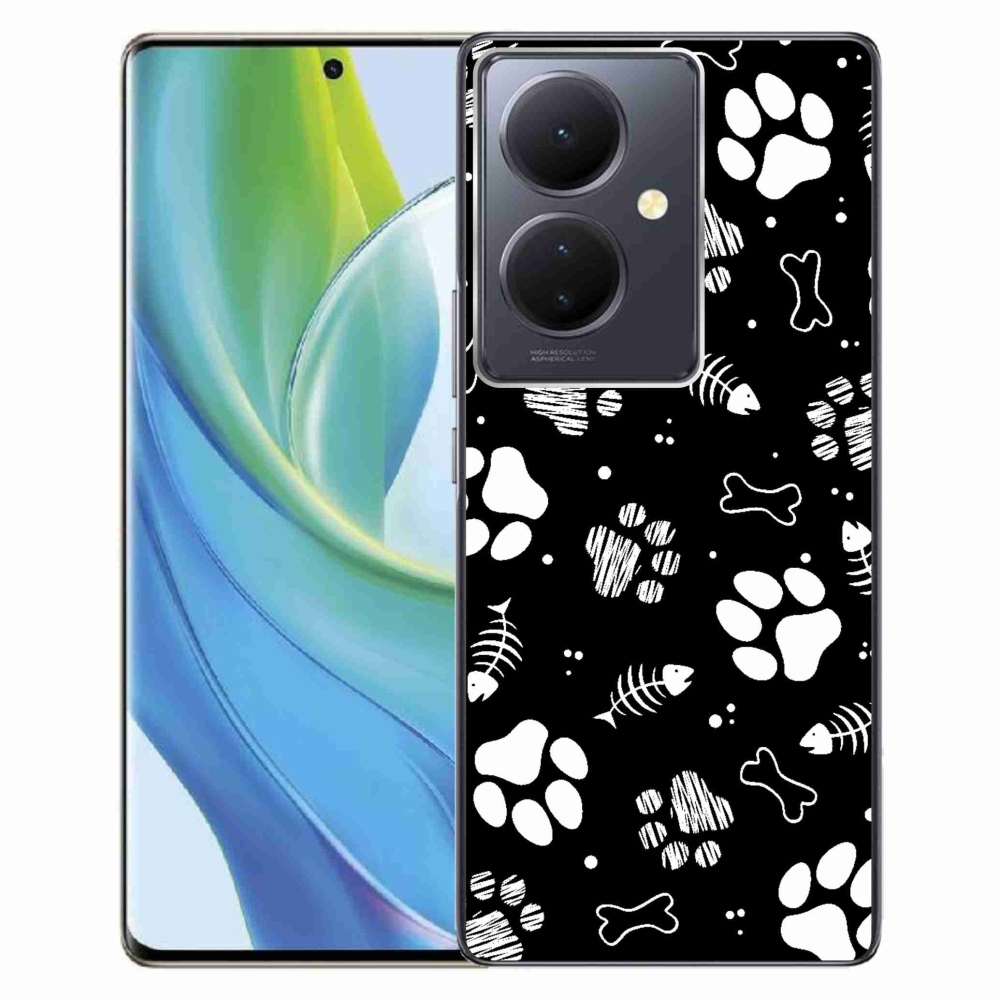 Gelový kryt mmCase na Vivo V29 Lite 5G - psí tlapky