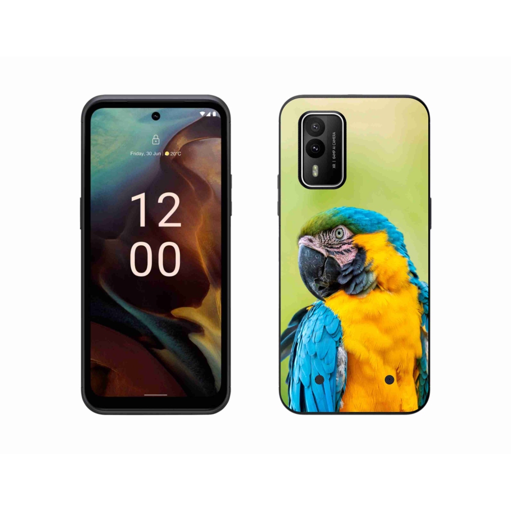 Gelový obal mmCase na Nokia XR21 - papoušek ara 2