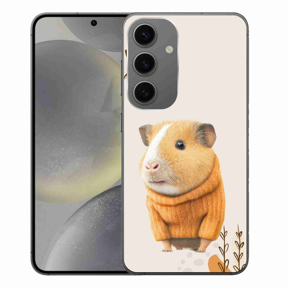 Gelový kryt mmCase na Samsung Galaxy S24+ - morče ve svetru