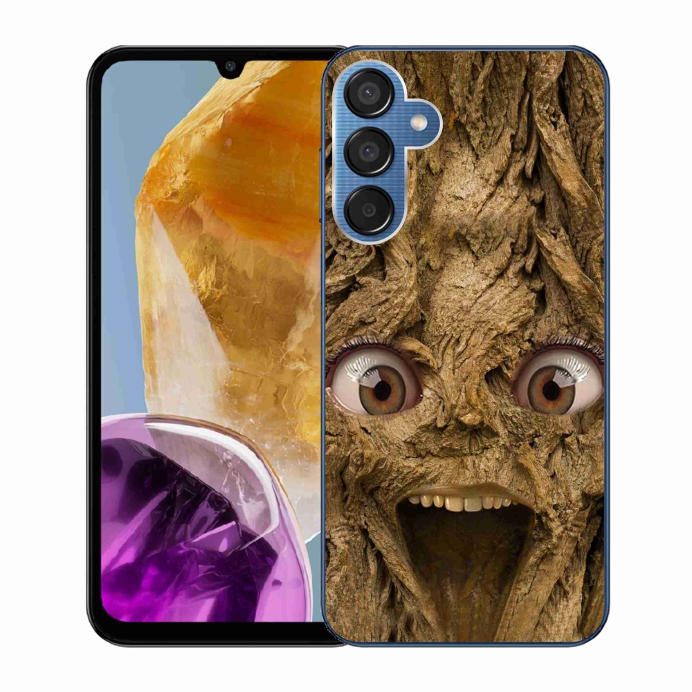 Gelový kryt mmCase na Samsung Galaxy M15 5G - veselý strom s očima