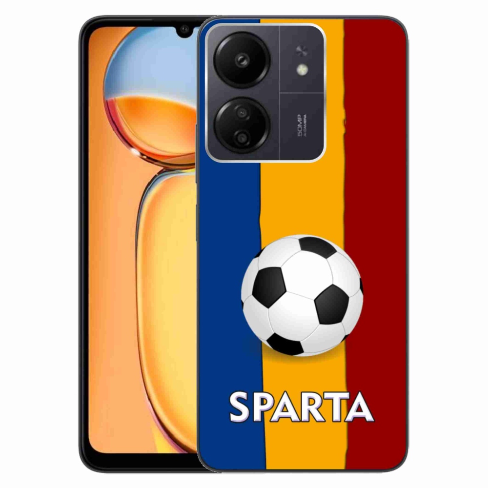 Gelový kryt mmCase na Xiaomi Poco C65/Redmi 13C - fotbal 1