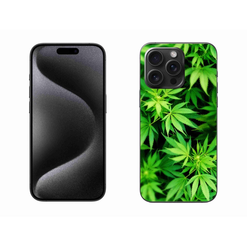 Gelový kryt mmCase na iPhone 15 Pro Max - konopí 3
