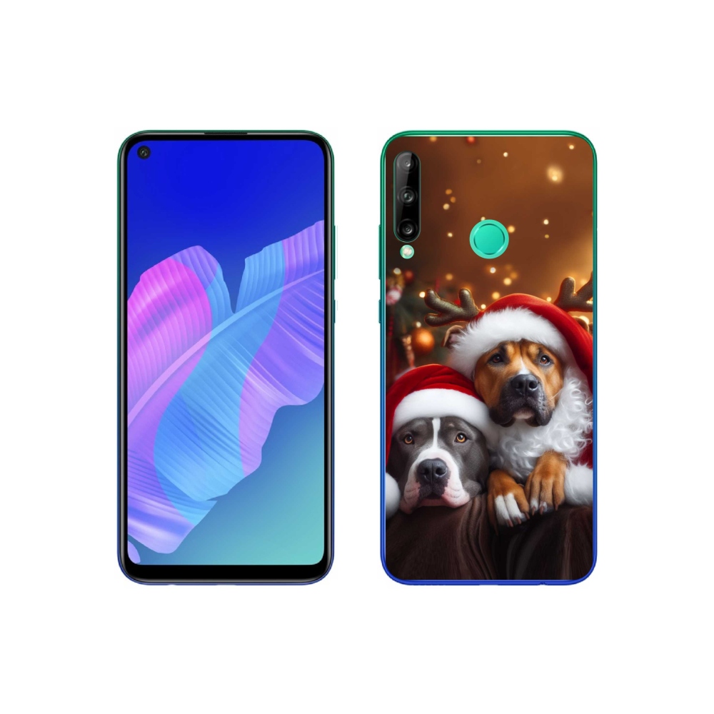 Gelový kryt mmCase na Huawei P40 Lite E - vánoční psi