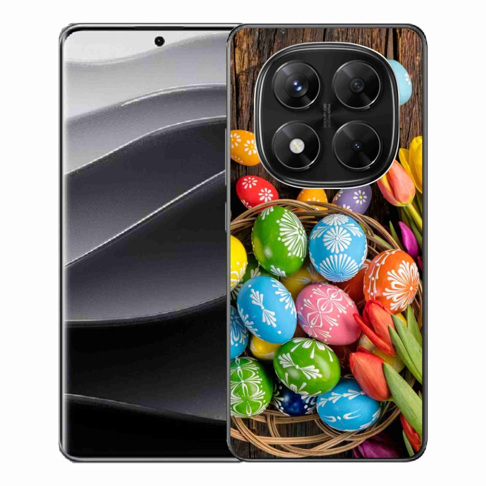 Gelový kryt mmCase na Xiaomi Redmi Note 14 Pro 5G/Poco X7 5G - velikonoční vajíčka