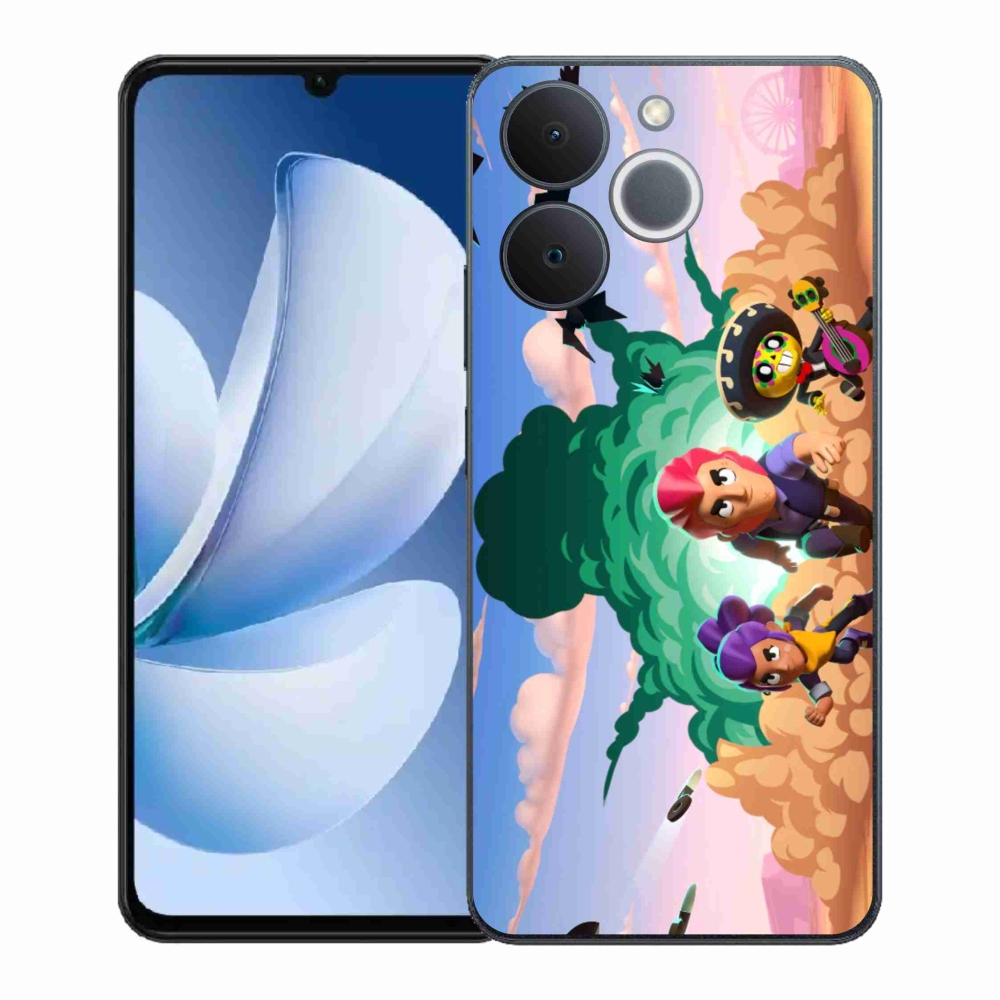 Gelový kryt mmCase na Realme Note 70T - brawl stars