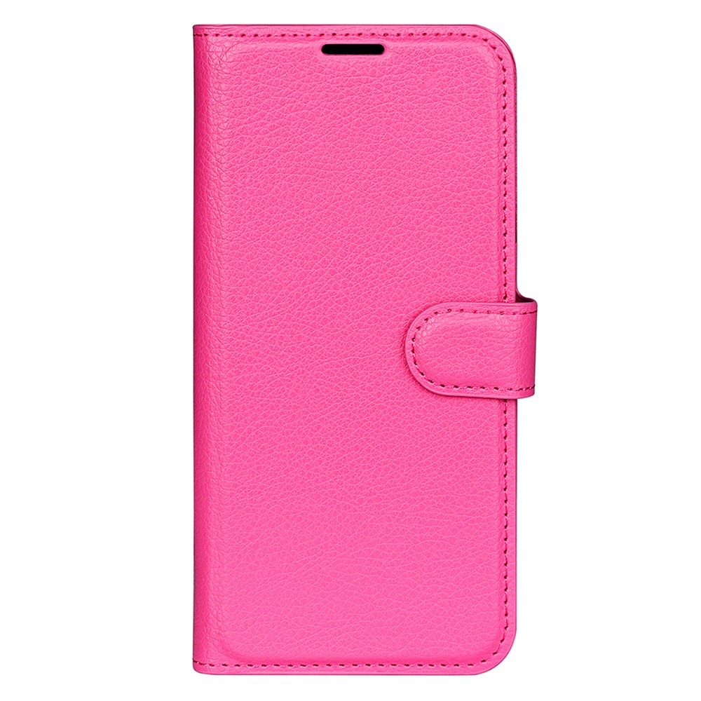 Litchi knížkové pouzdro na Samsung Galaxy S25 Ultra - rose