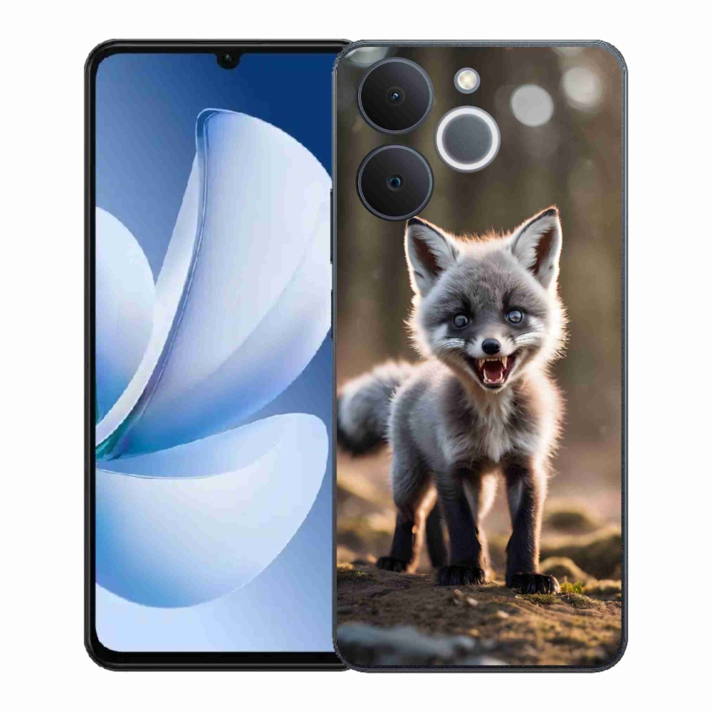 Gelový kryt mmCase na Realme Note 70T - rozzuřená liška