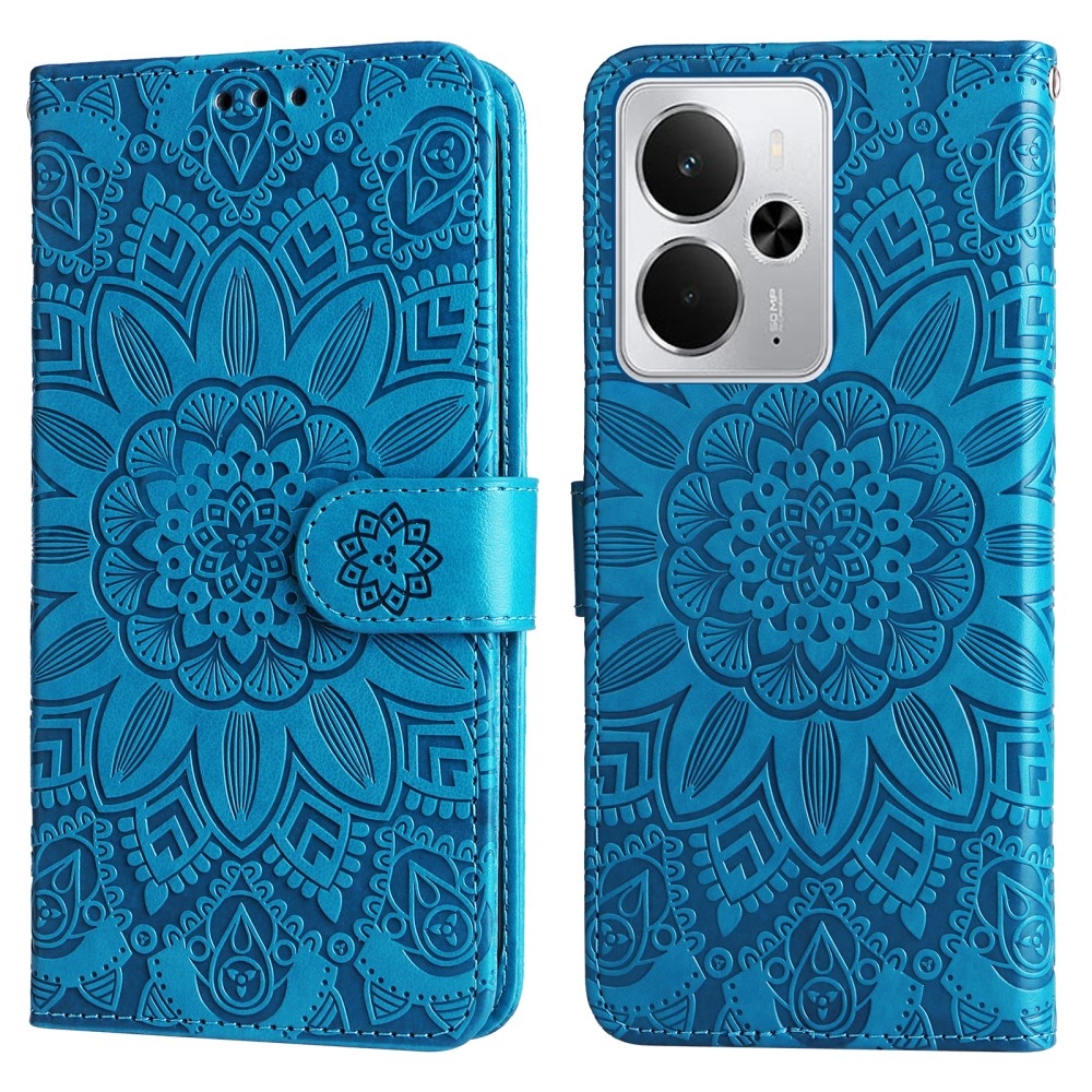 Sunflower knížkové pouzdro na Realme 14 5G - modré