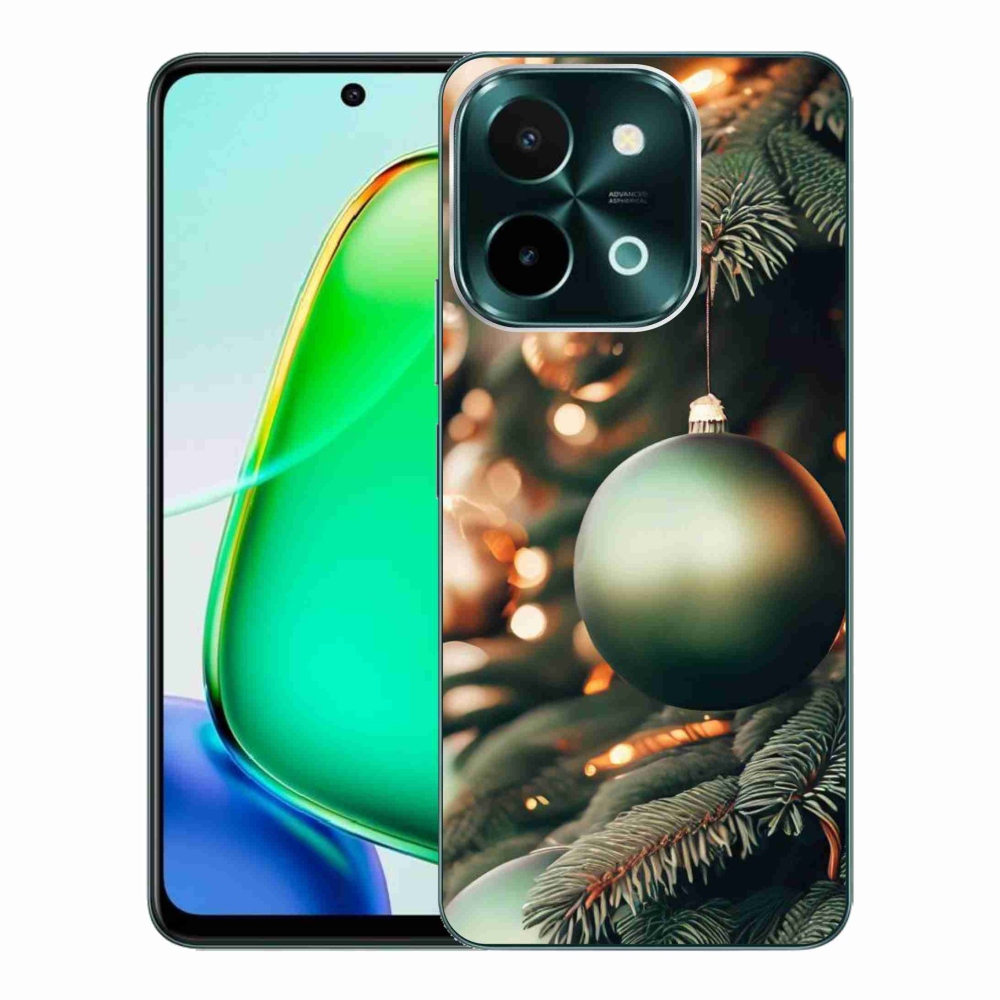 Gelový kryt mmCase na Vivo Y28 - vánoční ozdoby 1