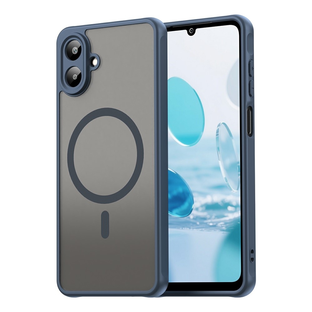 Case matný gelový obal s MagSafe na Samsung Galaxy A07 4G - modrý
