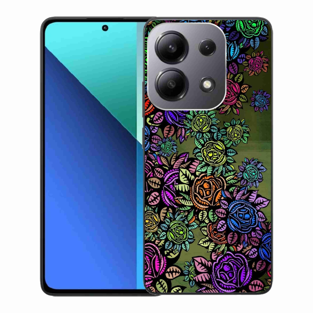 Gelový kryt mmCase na Xiaomi Redmi Note 13 - květiny 6
