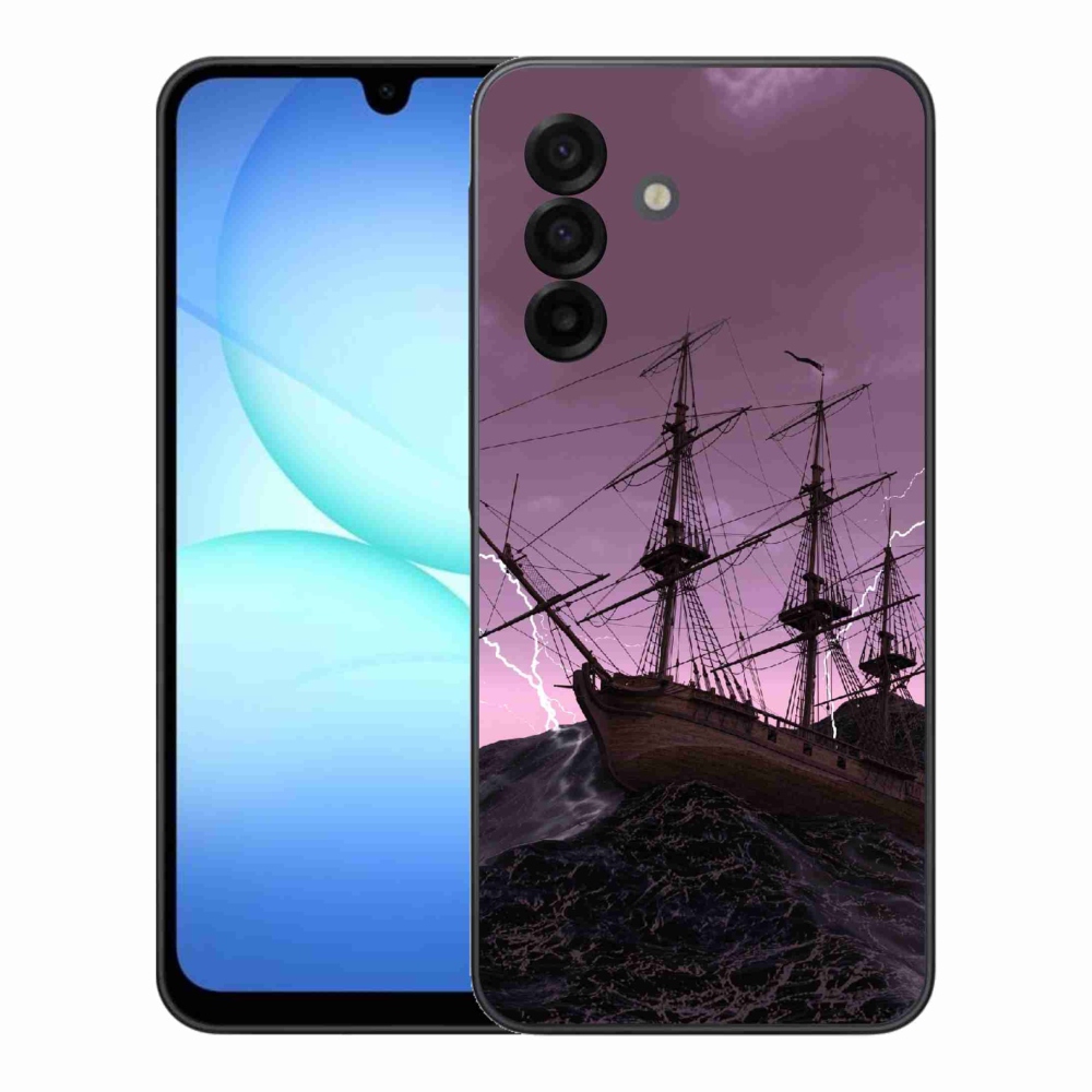 Gelový kryt mmCase na Samsung Galaxy A17 5G - loď v bouři