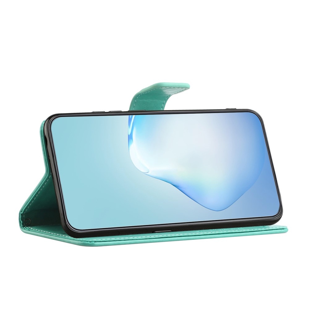 Tree knížkové pouzdro na Samsung Galaxy S24 - modrozelené