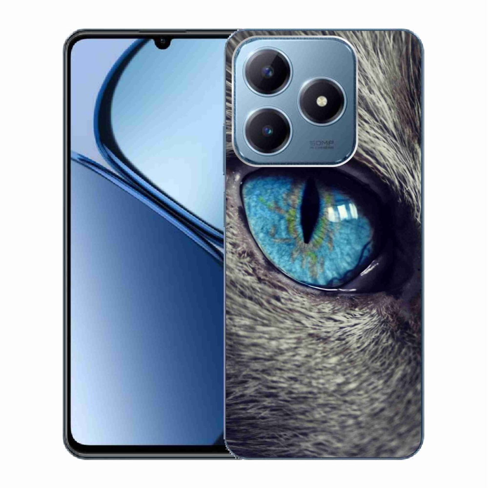 Gelový kryt mmCase na Realme C63 - modré kočičí oko