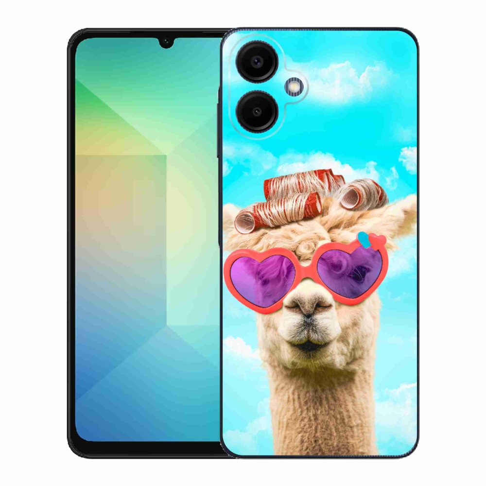 Gelový kryt mmCase na Samsung Galaxy A06 4G - lama s brýlemi