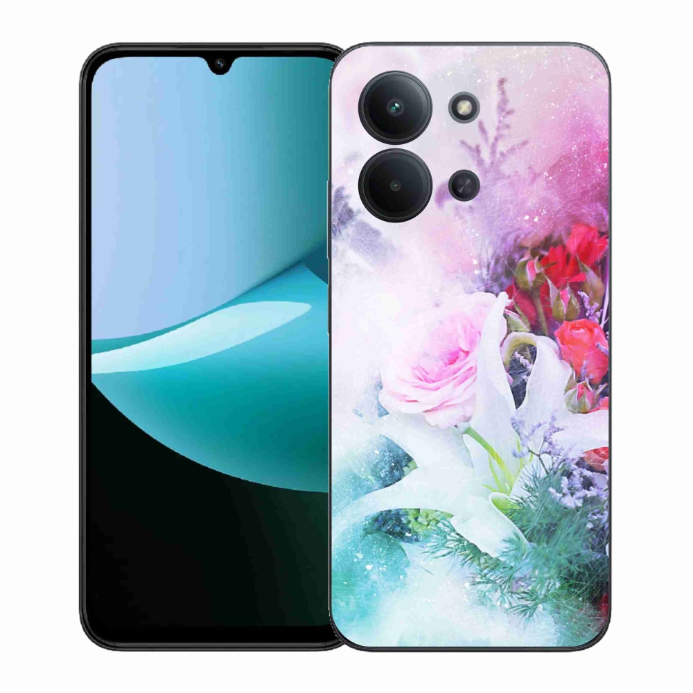 Gelový kryt mmCase na Xiaomi Redmi 15C 4G (171mm)/Poco C85 4G (171mm) - květiny 4