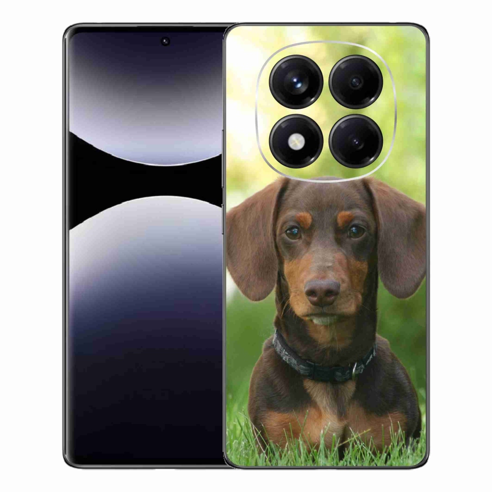 Gelový kryt mmCase na Xiaomi Redmi Note 14 Pro - hnědý jezevčík