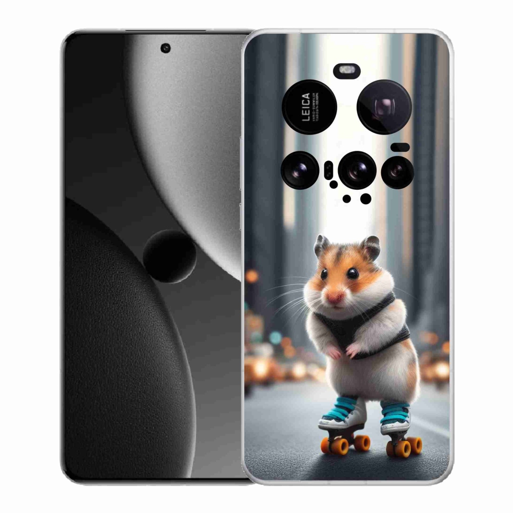 Gelový kryt mmCase na Xiaomi 15 Ultra - křeček na bruslích