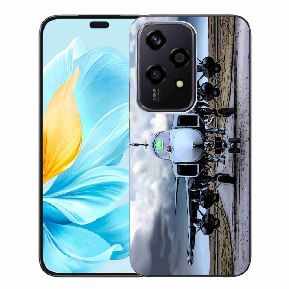Gelový kryt mmCase na Honor 200 Lite 5G - vojenské letadlo