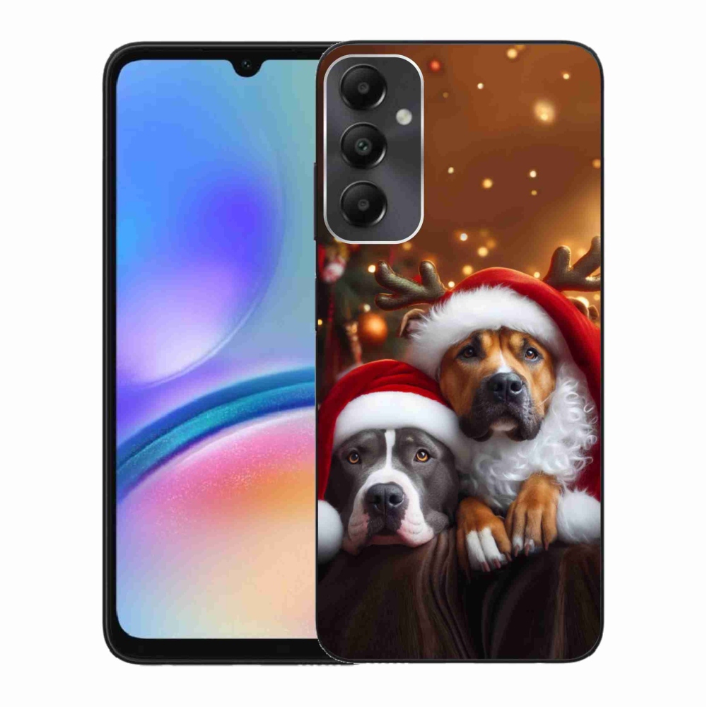 Gelový kryt mmCase na Samsung Galaxy A05s - vánoční psi