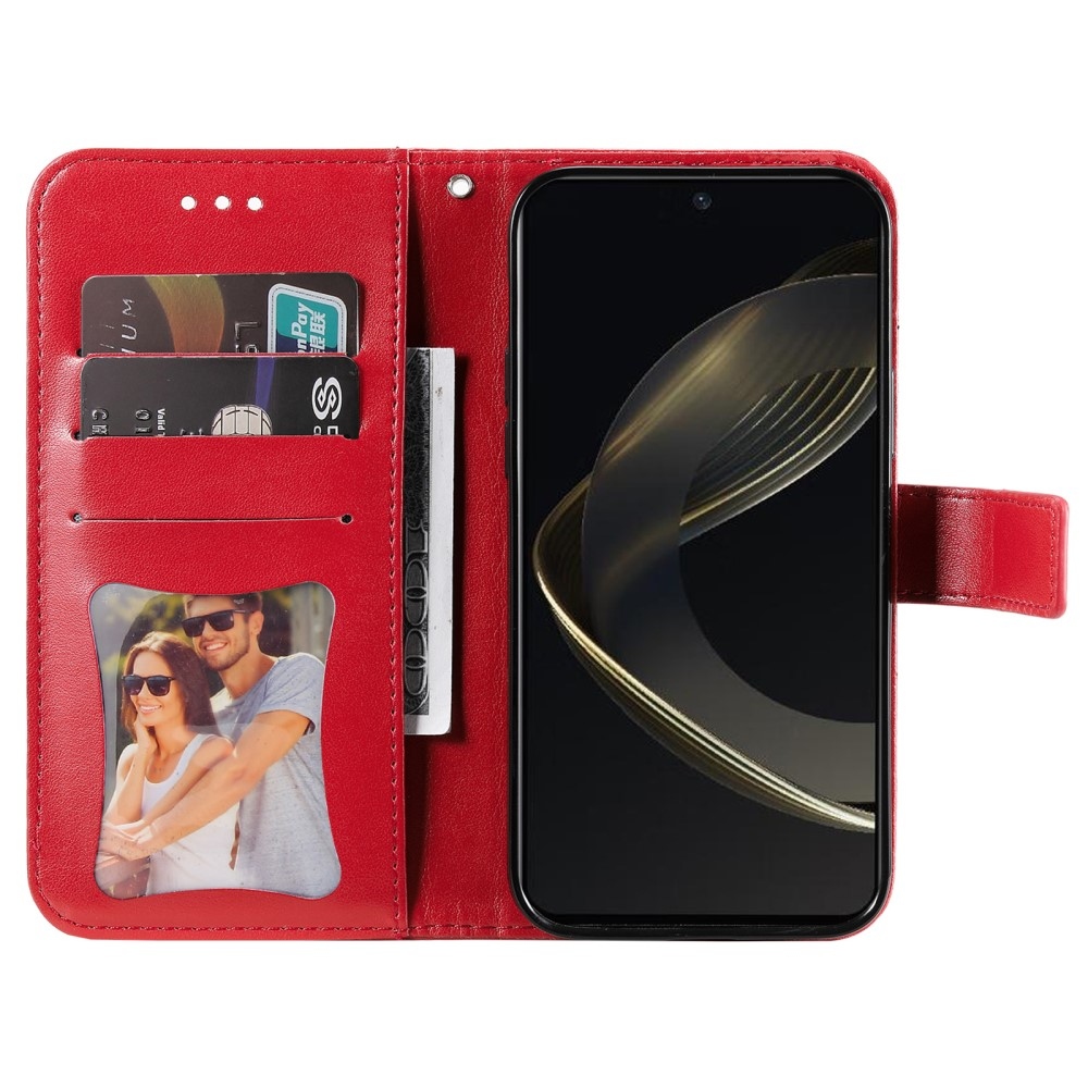 Mandala knížkové pouzdro na Huawei Nova 12 SE - červené