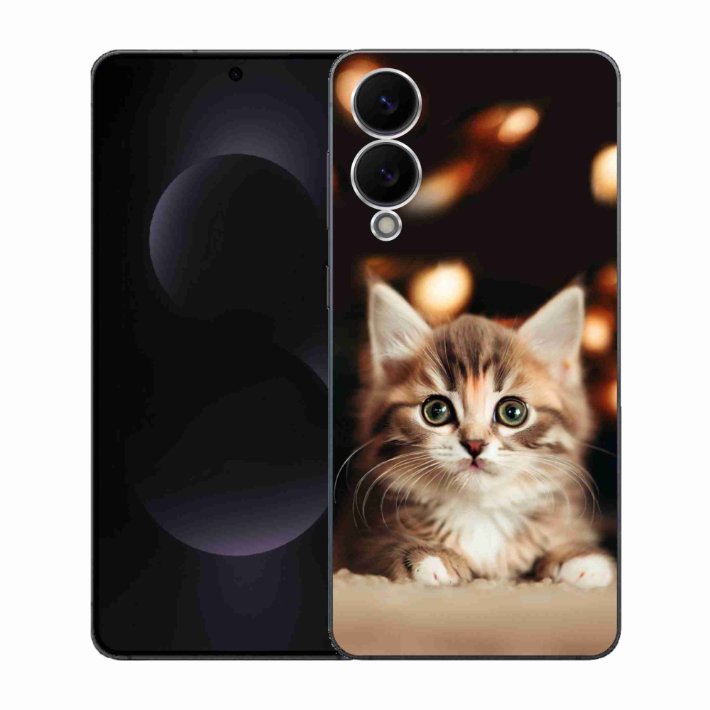 Gelový kryt mmCase na Samsung Galaxy S25 Edge - roztomilé kotě 2