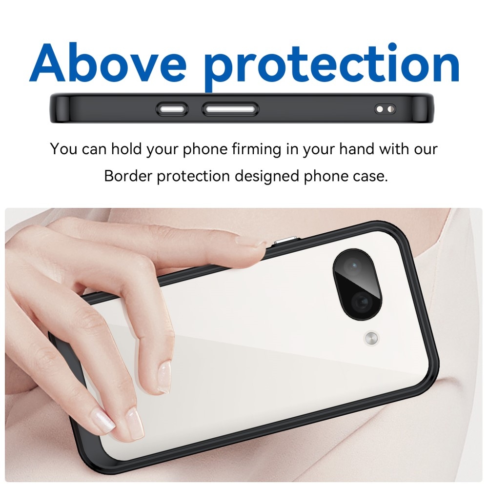 Gelový obal s pevnými zády na Google Pixel 9a - černý