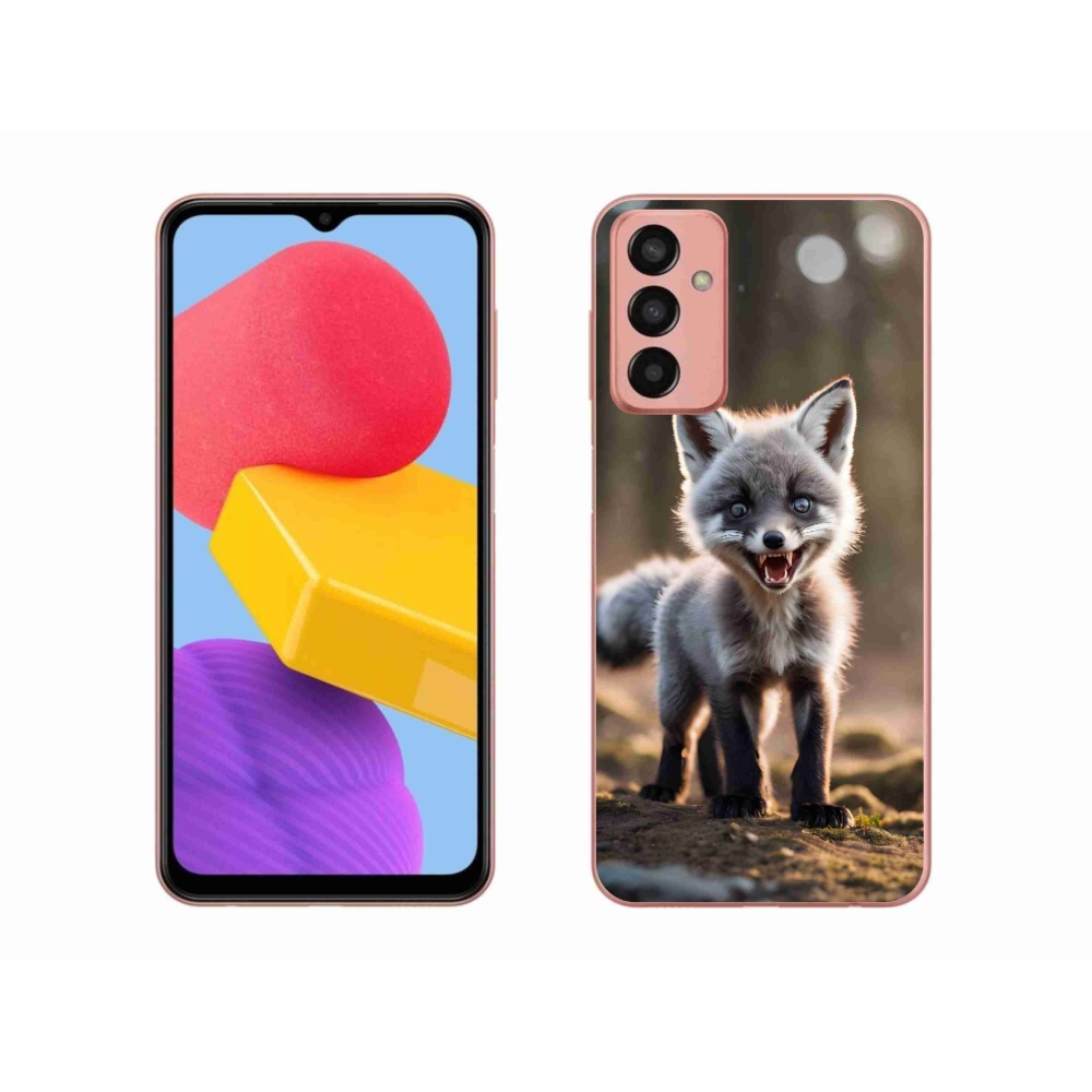 Gelový kryt mmCase na Samsung Galaxy M13 - rozzuřená liška