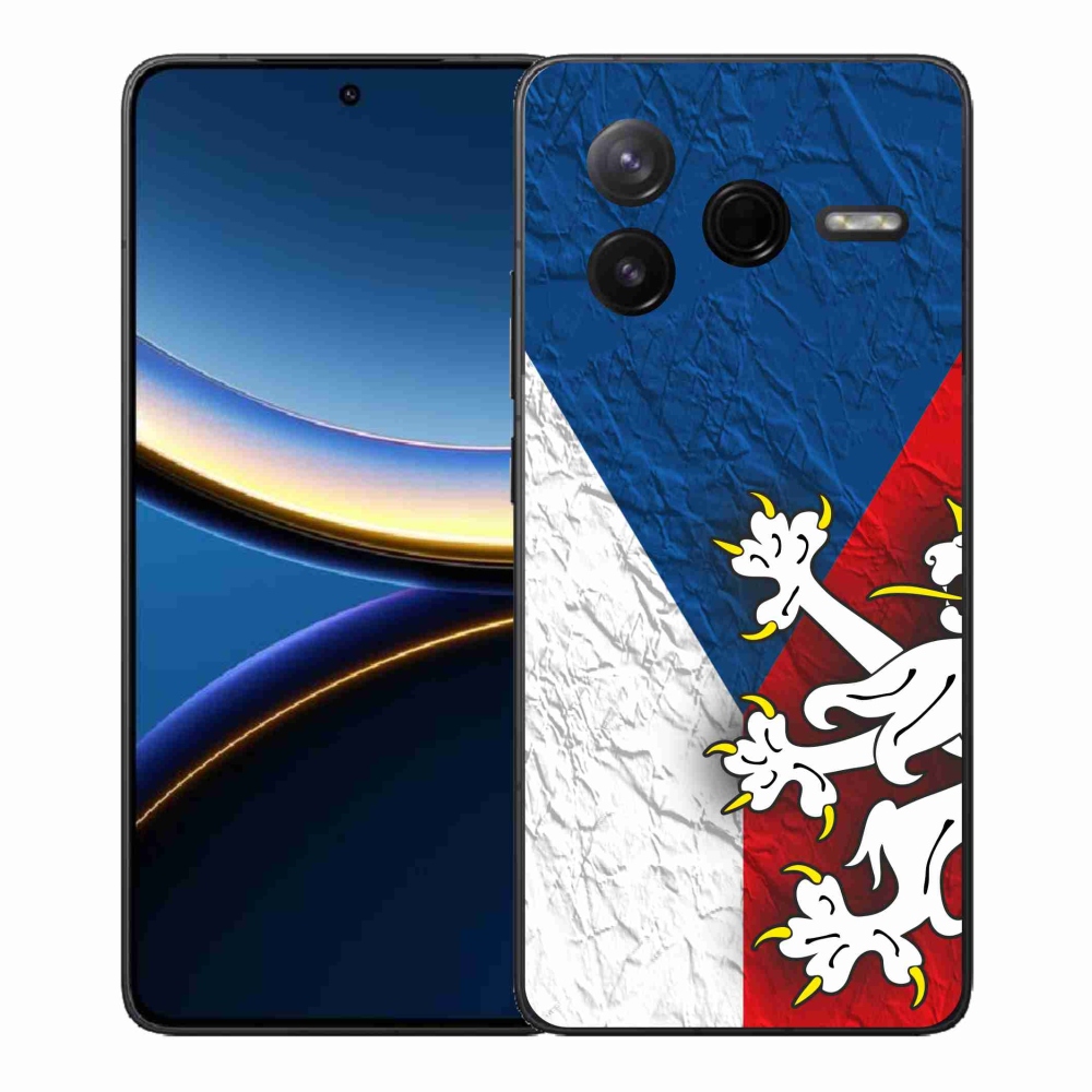 Gelový kryt mmCase na Xiaomi Poco F7 Pro - česká vlajka 1