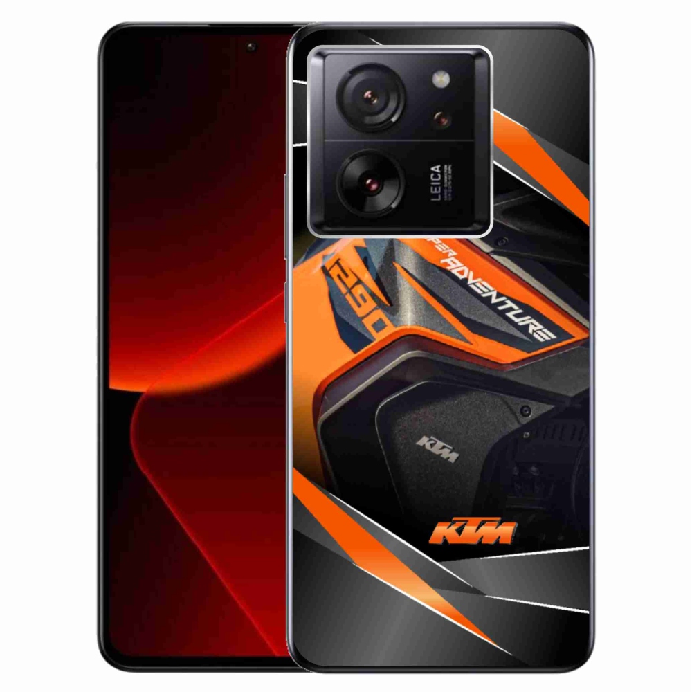 Gelový kryt mmCase na Xiaomi 13T/13T Pro - motorka ktm