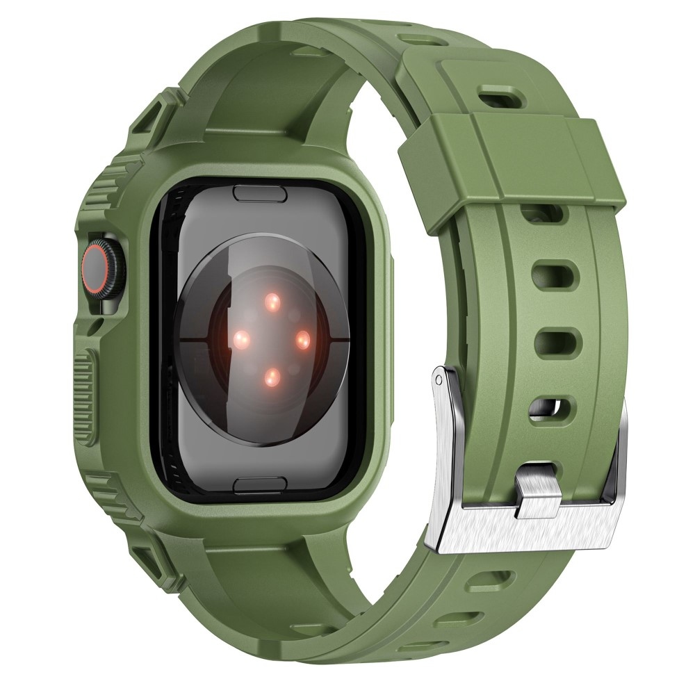 Drop ochranné silikonové pouzdro s řemínkem na Apple Watch Ultra 49mm - zelené