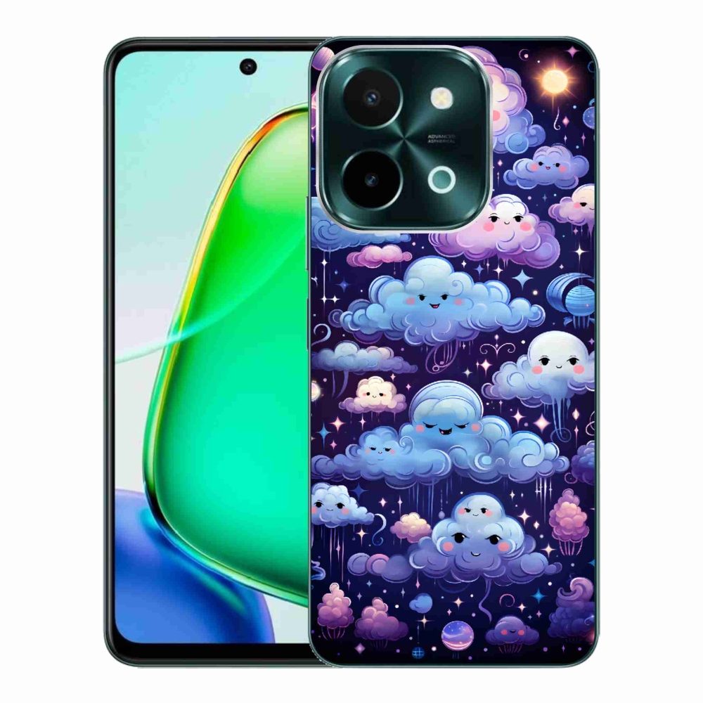 Gelový kryt mmCase na Vivo Y28 - mráčky