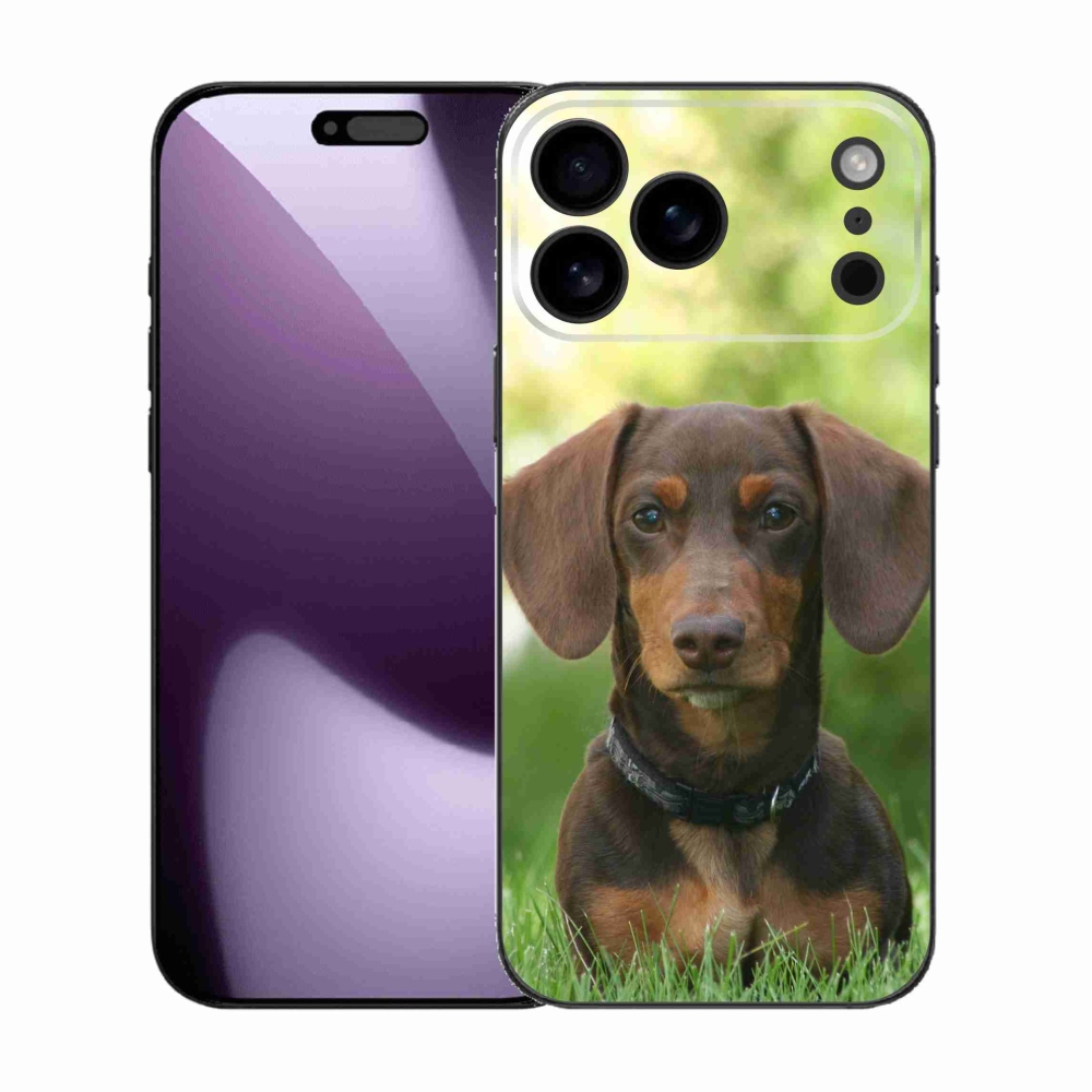 Gelový kryt mmCase na iPhone 17 Pro Max - hnědý jezevčík