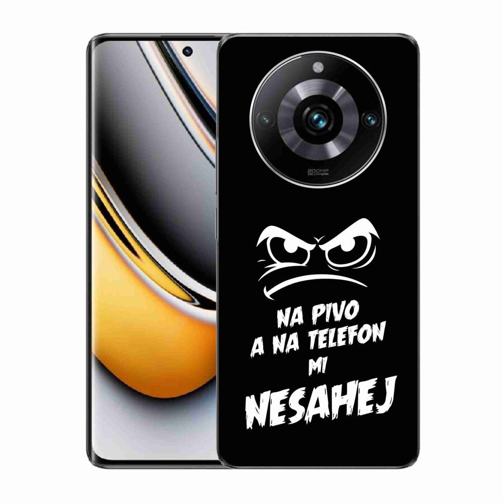 Gelový kryt mmCase na Realme 11 Pro/11 Pro+ - pivní motiv 2 černé pozadí
