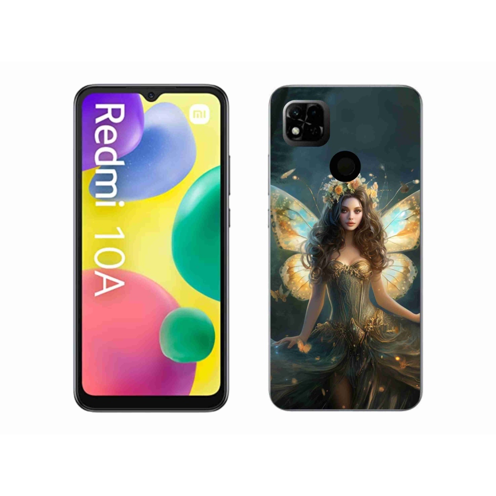Gelový kryt mmCase na Xiaomi Redmi 10A - motýlí žena