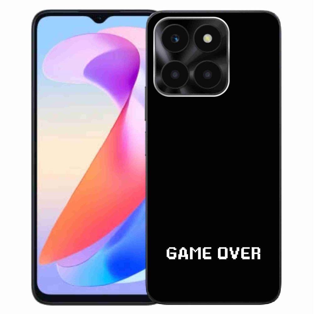 Gelový kryt mmCase na Honor X6a - game over černé pozadí