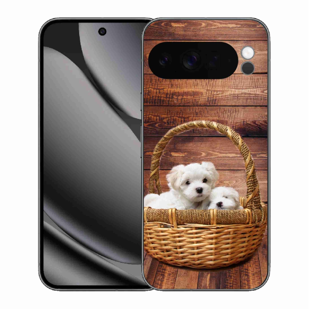 Gelový kryt mmCase na Google Pixel 10 Pro XL - štěňátka