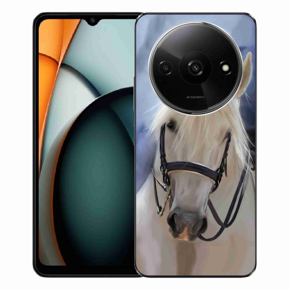 Gelový kryt mmCase na Xiaomi Redmi A3 - bílý kůň