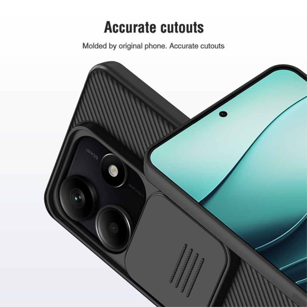NLK gelový obal s ochranou fotoaparátu na Xiaomi Redmi Note 14 5G - černý