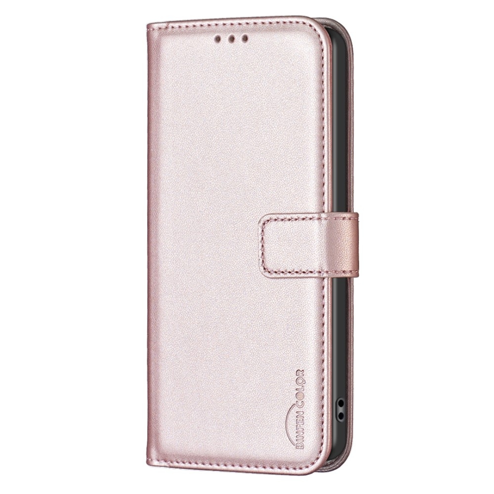 BNF knížkové pouzdro na Xiaomi 14T - růžovozlaté
