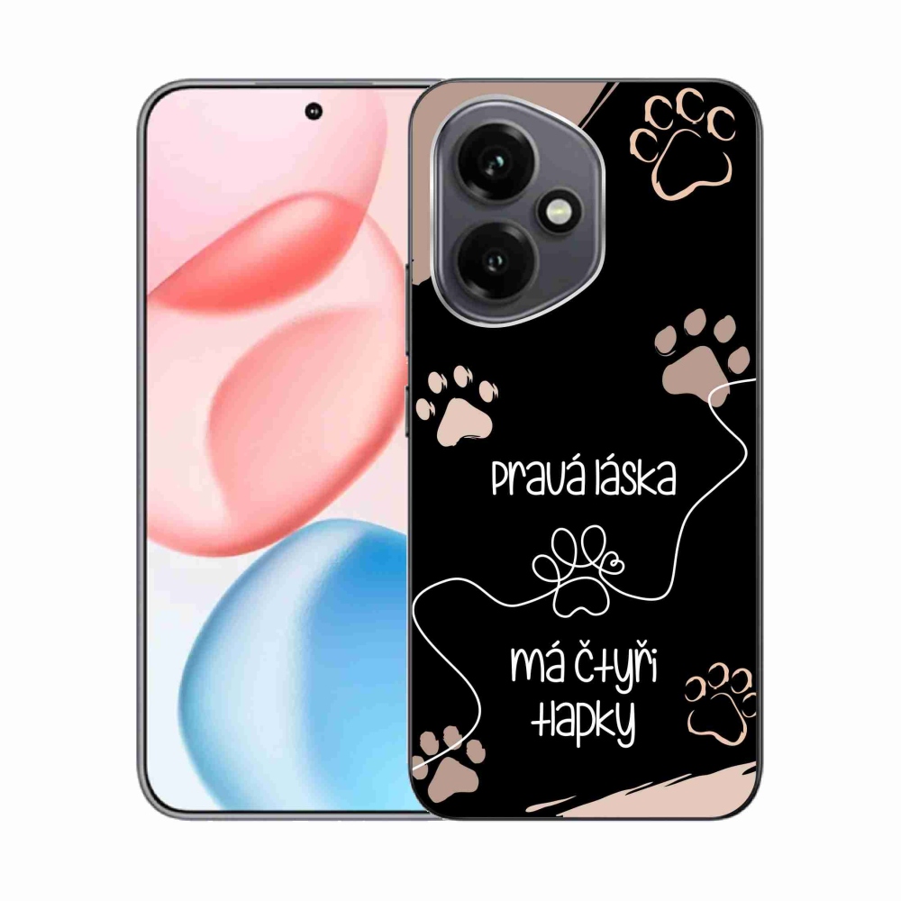 Gelový kryt mmCase na Honor 400 - psí motiv 1 černé pozadí