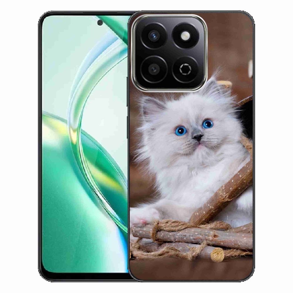 Gelový kryt mmCase na Honor 200 Smart 5G - bílé kotě