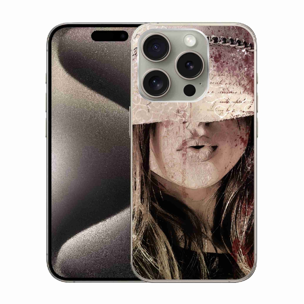Gelový kryt mmCase na iPhone 15 Pro - dívka