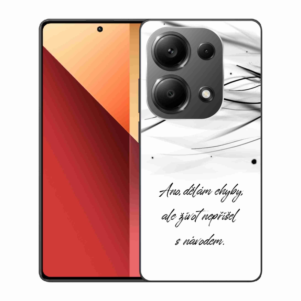 Gelový kryt mmCase na Xiaomi Redmi Note 13 Pro 4G/Poco M6 Pro  - citát bílé pozadí