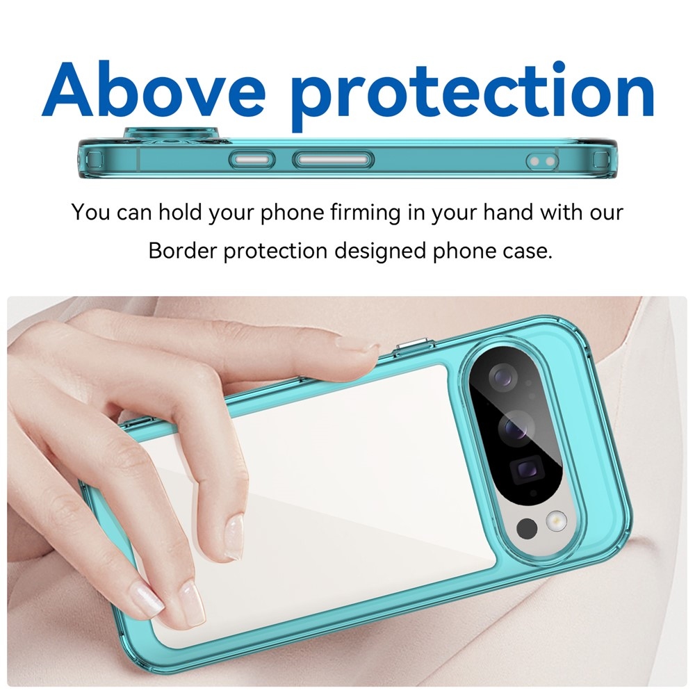Gelový obal s pevnými zády na Google Pixel 10 Pro/Pixel 10 - světlemodrý