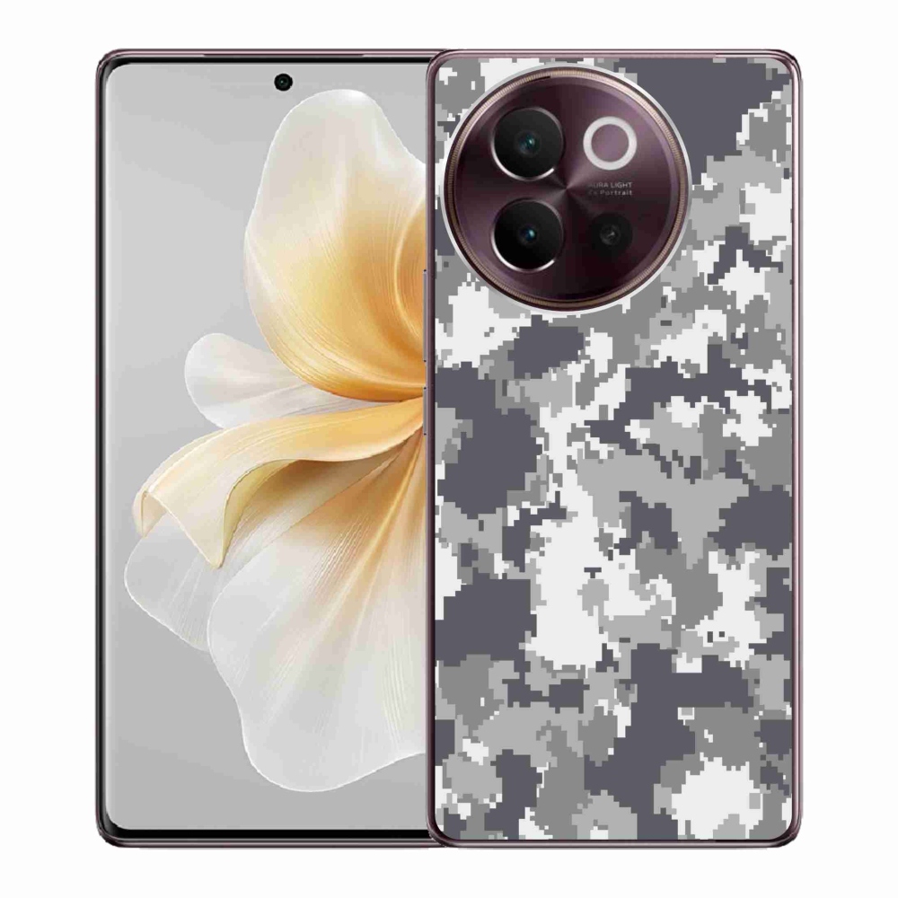 Gelový kryt mmCase na Vivo V40 Lite 5G - maskáčový vzor 2