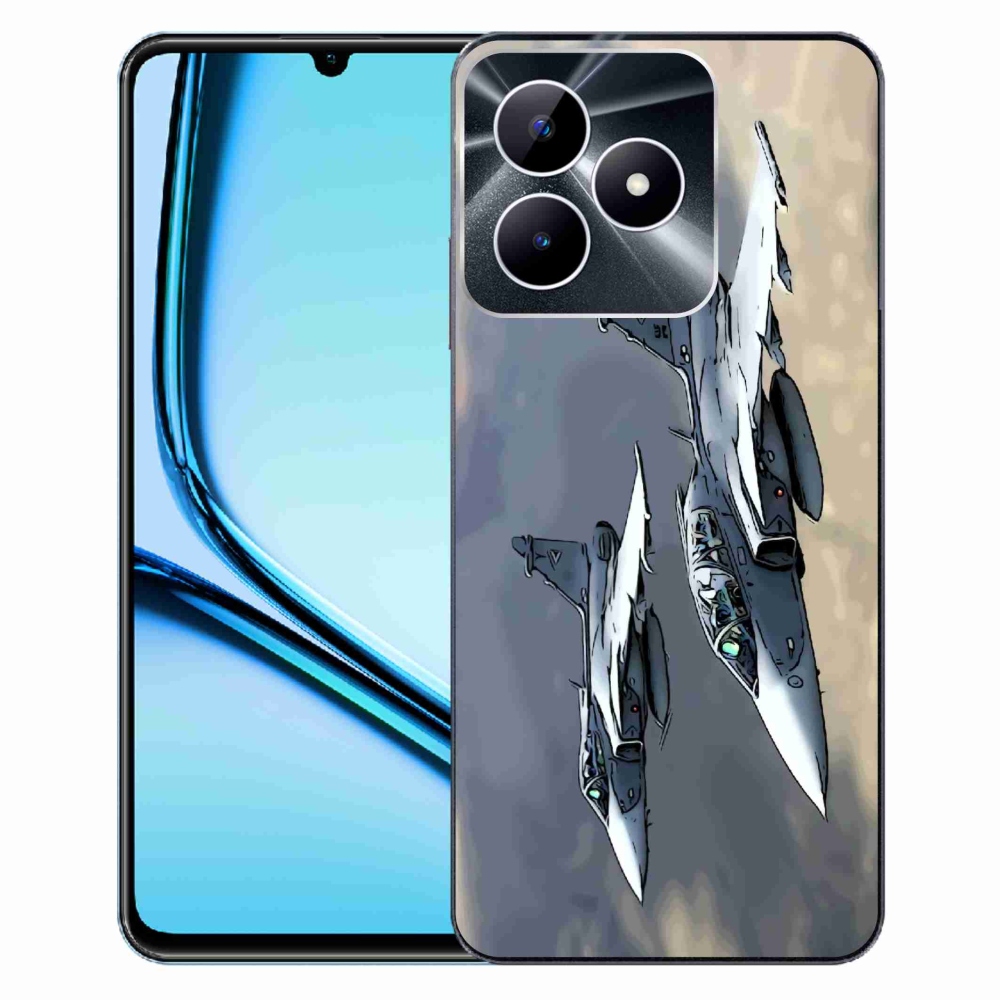 Gelový kryt mmCase na Realme Note 50 - stíhačky